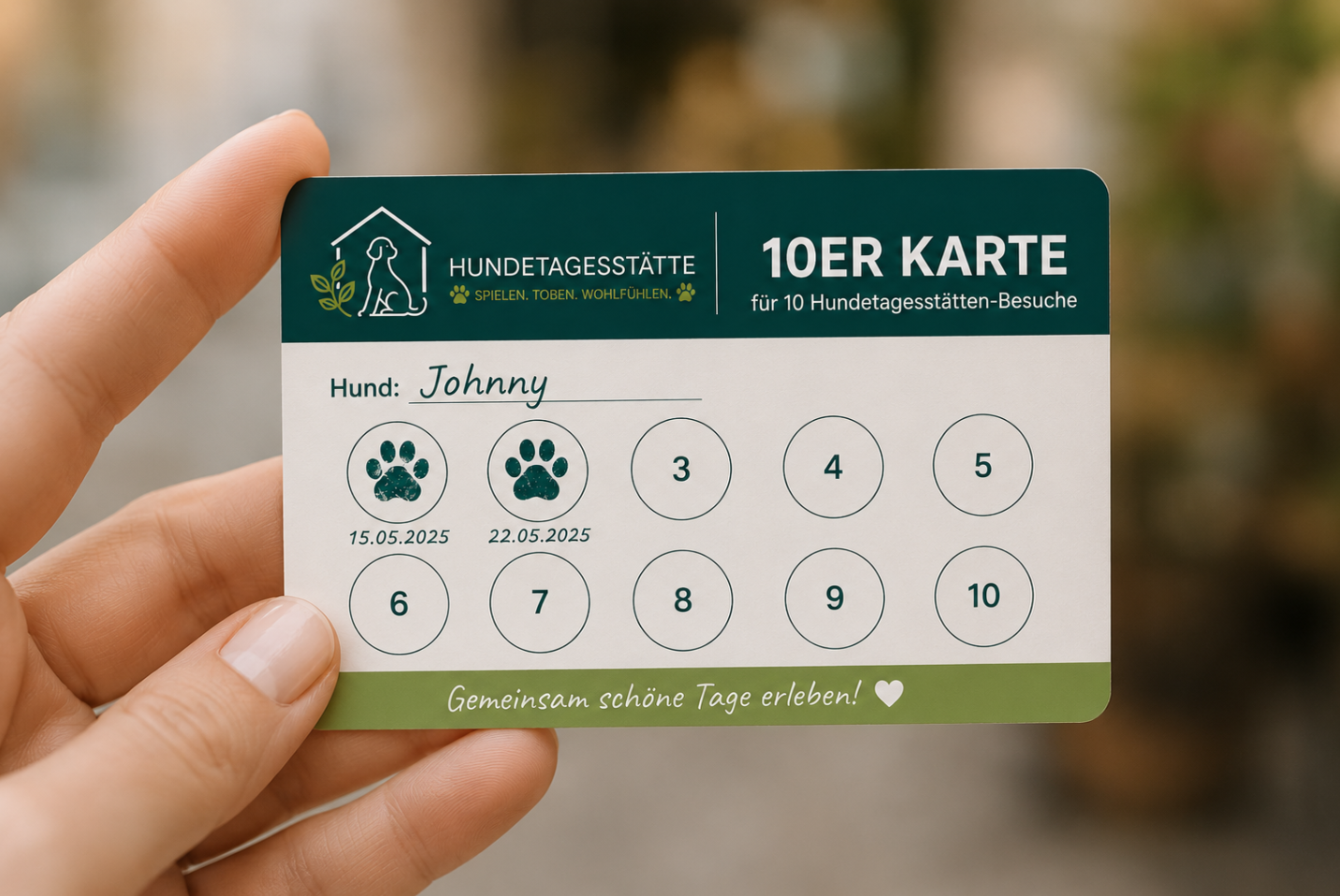 Beispiel einer Mehrfachkarte
